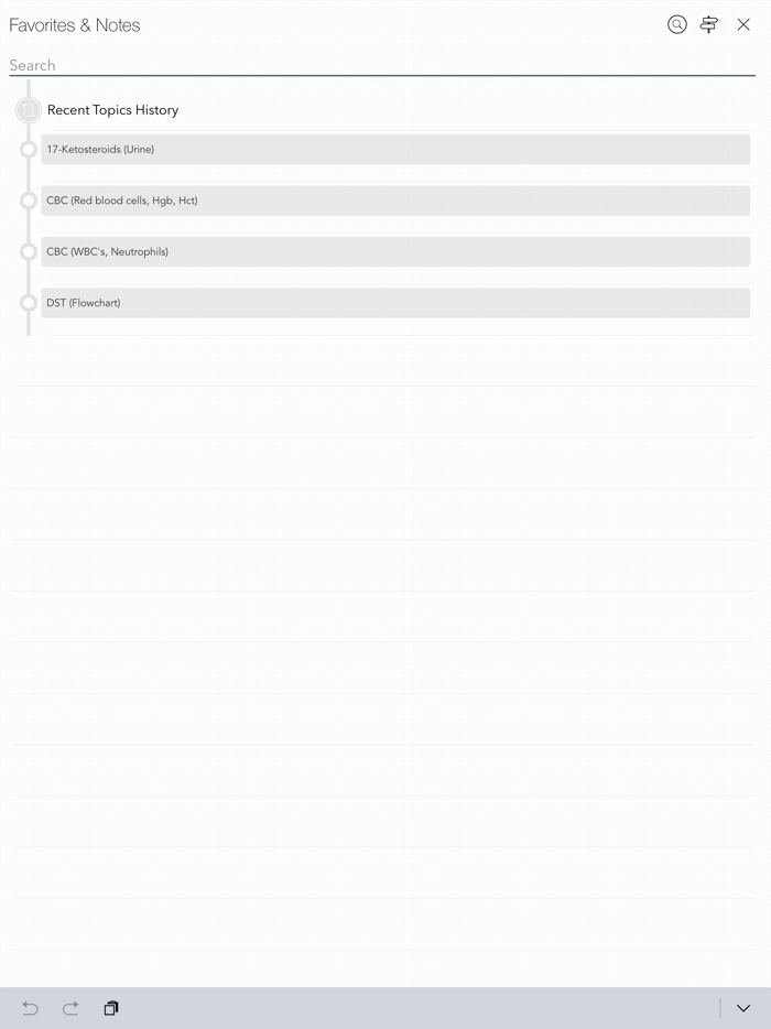 Skyscape Lab Values Mobile App