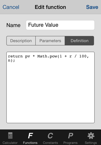 ProFunCalc screenshot 4