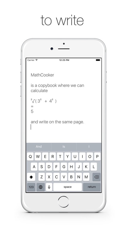 MathCooker calculates & writes