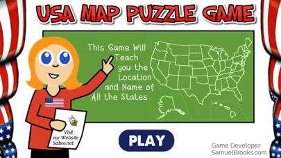 How to cancel & delete USA MAP 50 States Puzzle Game from iphone & ipad 1
