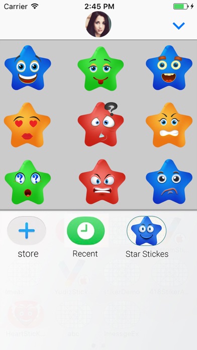 Star Face : Animated Stickers screenshot 4
