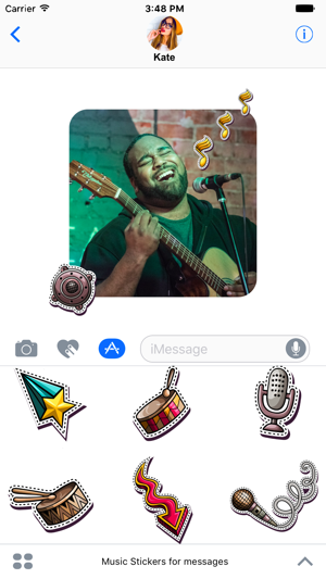 Music Stickers for messages