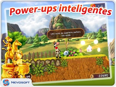 Supercow: funny farm arcade platformer HD Lite screenshot 3