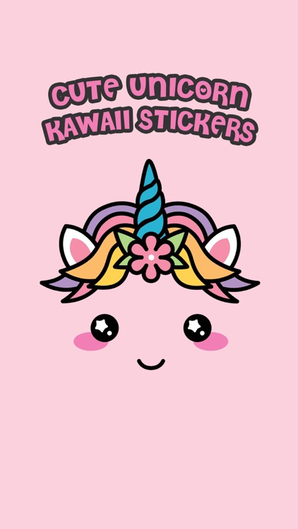 Cute Unicorn Kawaii Stickers screenshot-0