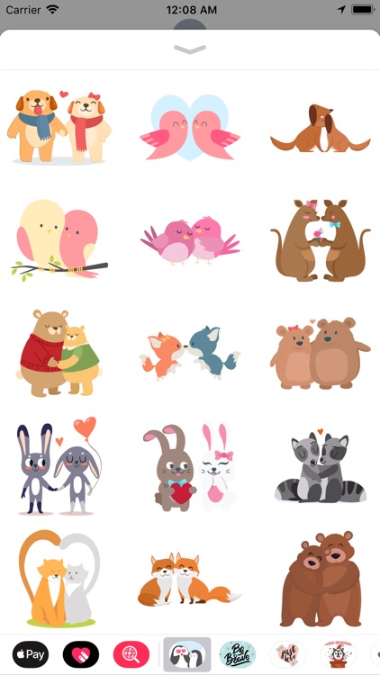 Valentine Couple Love Stickers