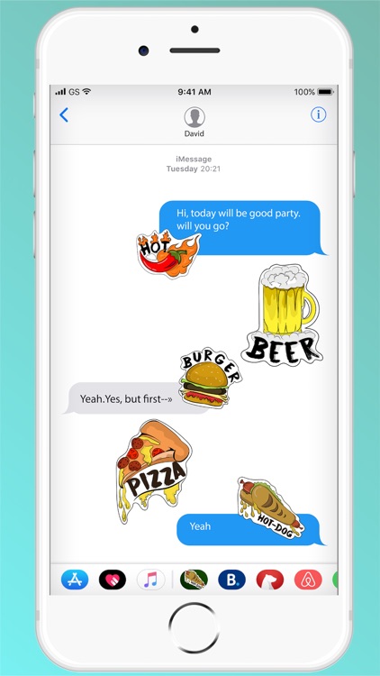 Foodie Message - Free Stickers screenshot-3