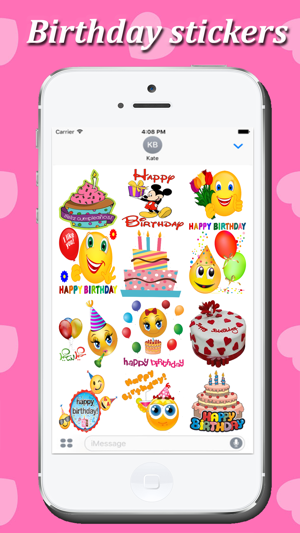 Happy Birthday-Awesome Stickers Pack(圖3)-速報App