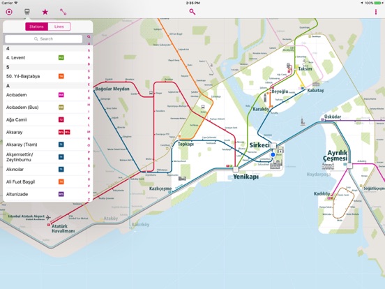 Istanbul Rail Map Lite screenshot 4