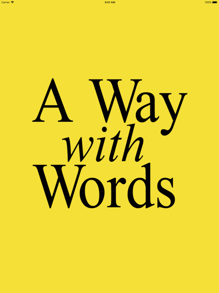 A Way with Words