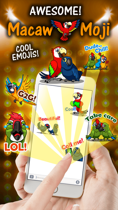 MacawMoji - Parrot Emojis Screenshots