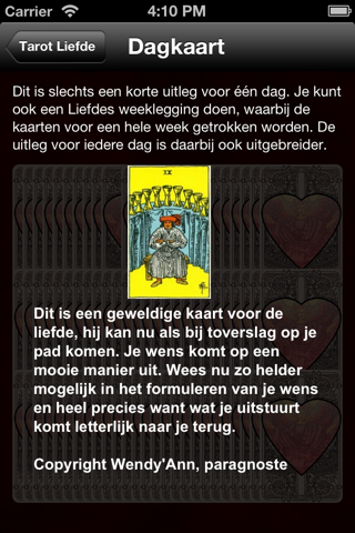 Tarot Liefde screenshot 4