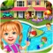 Have summer swimming pool party fun with this sweet baby pool party game