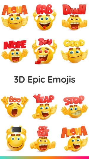 FunMoji 3D Emoji Text Stickers(圖1)-速報App