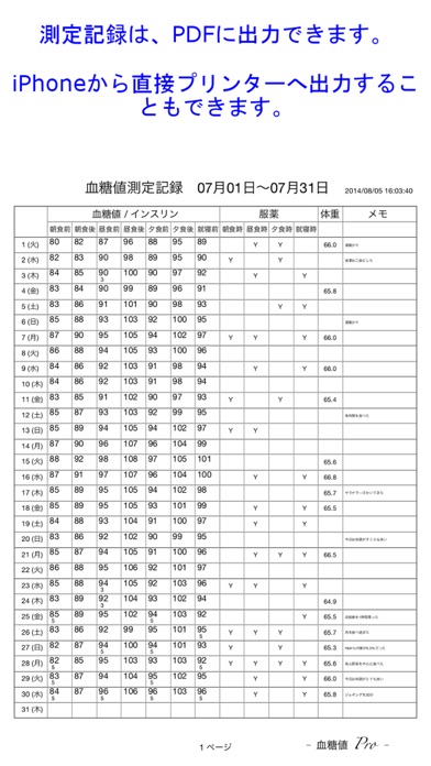 血糖値 Pro screenshot1