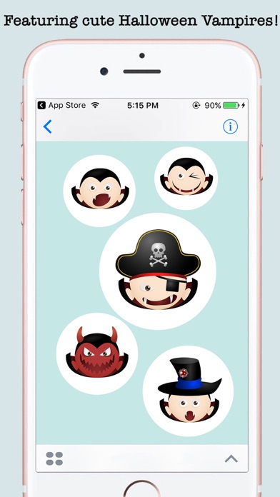 Vampires Halloween Emojis screenshot 4