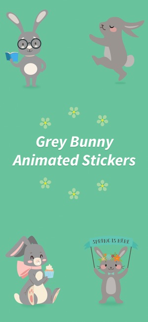 Animated Grey Bunny