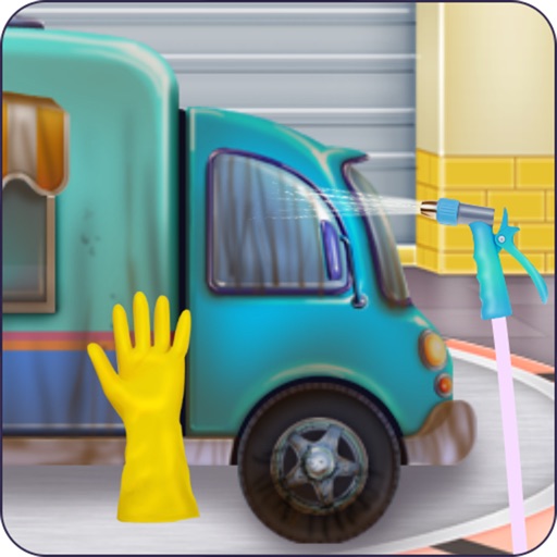 Street Food Truck Cleaning icon