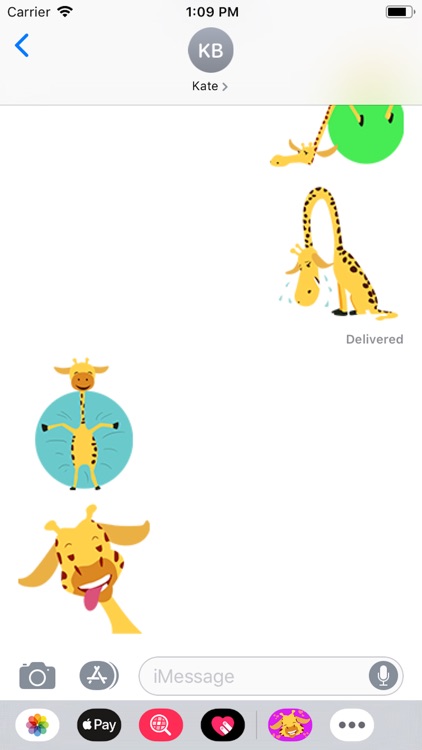 Giraffe Emojis Stickers