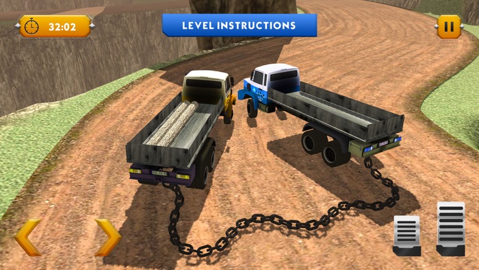 Chained Trucks Stunt City