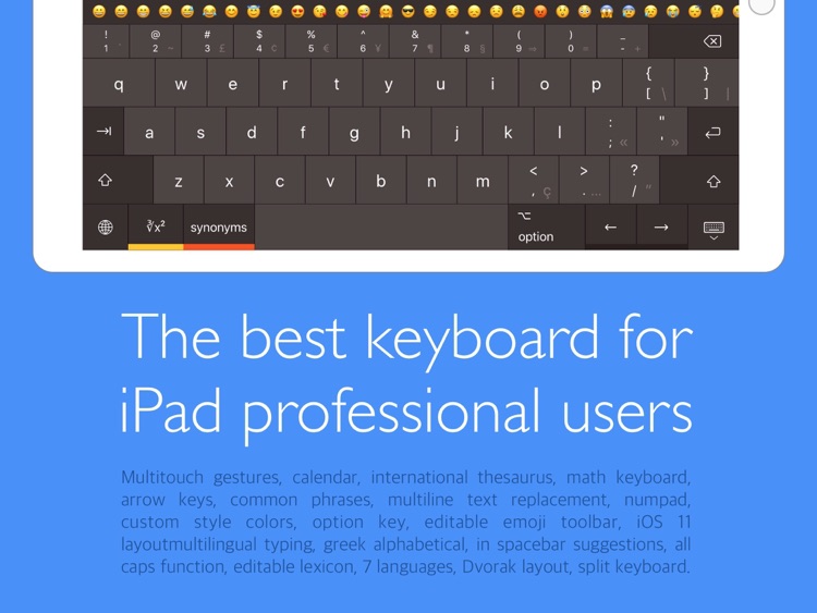 Pro Keyboard - Pc layout for professionals users