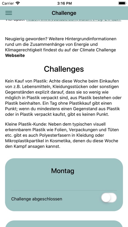 Climate Challenge App