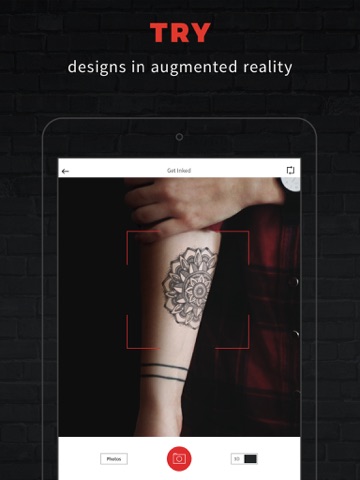 Скриншот из INKHUNTER Try Tattoo Designs