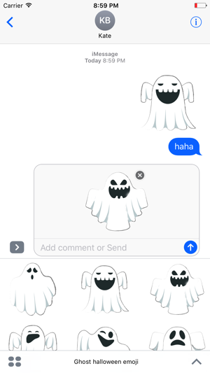 Ghost halloween emoji