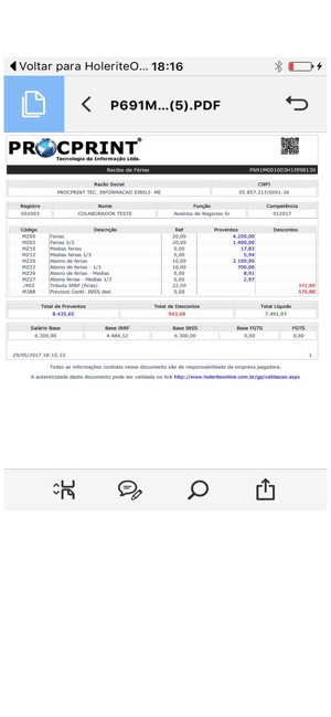 HoleriteOnline WB2B/ProcPrint(圖2)-速報App