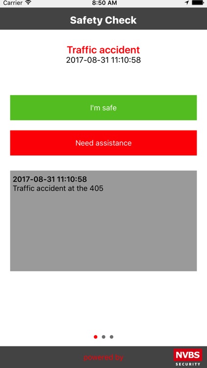 NVBS SafetyCheck Trial