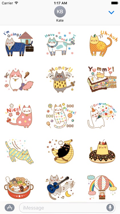 Colorful Cat Sticker