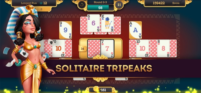 Cleopatra Solitaire TriPeaks