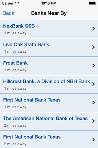 ICBA Community Bank Locator screenshot 2