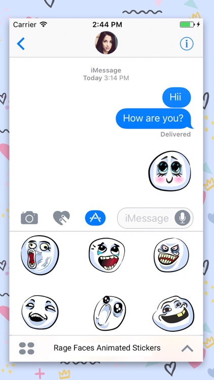 Rage Faces Animated Stickers