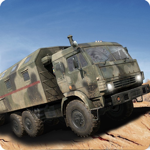 Military Truck Drive War Zone Icon