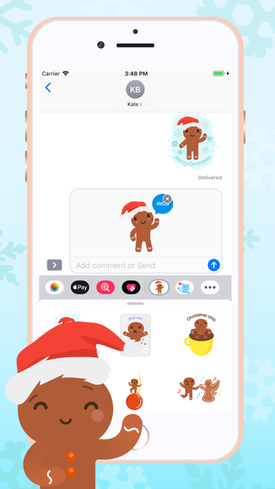 Christmas Gingerbread Stickers screenshot 3