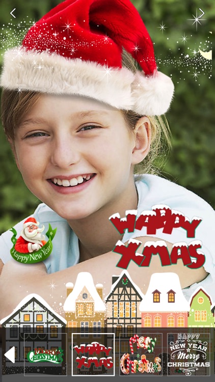 Christmas Sticker & Santa Hat