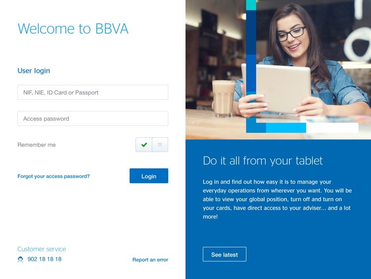 BBVA Spain for iPad
