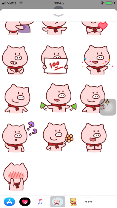 Pig Animated Emojis Stickers screenshot 3