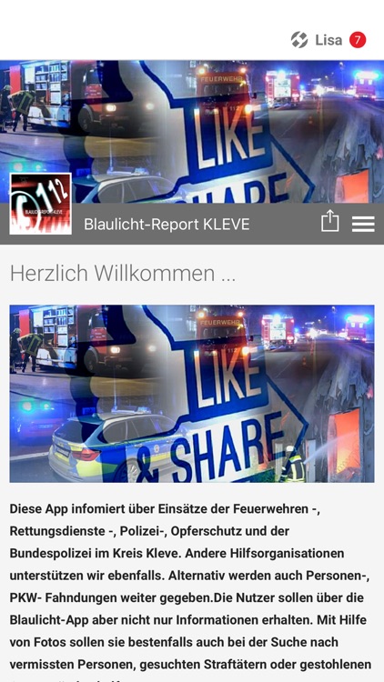 Blaulicht-Report KLEVE