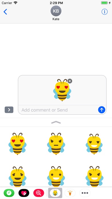 Bee stickers - Animal emoji screenshot 3