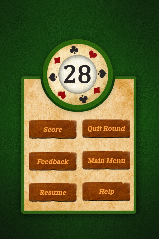 28 Card Game (Twenty Eight) screenshot 3