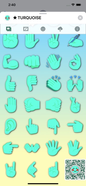 TURQUOISE Emoji • Stickers(圖8)-速報App