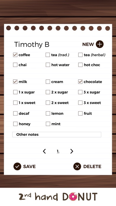 Tea & Coffee Notepad screenshot 3