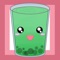 Help the bubble tea cup catch colorful boba while avoiding the purple ones