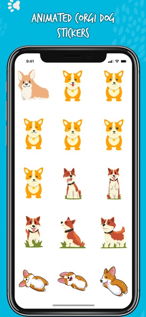 Cute Corgi Animated Emojis(圖2)-速報App