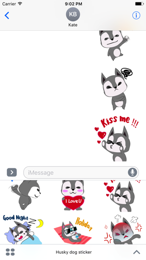 Husky dog emoji & sticker(圖1)-速報App