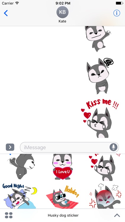 Husky dog emoji & sticker