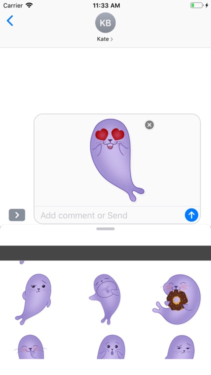 Cozy Seal stickers pack screenshot-3