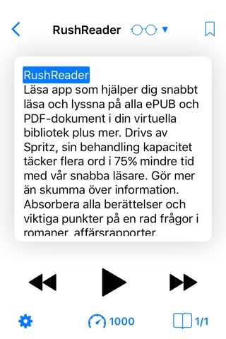 Reading with RushReader screenshot 4