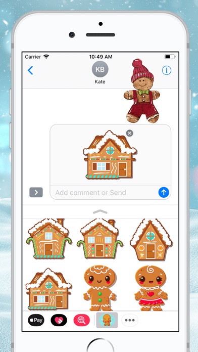 Gingerbread Yummy Sticker screenshot 3